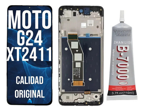 Modulo Display Para Moto G24 C/marco + Pegamento 110ml