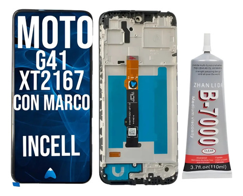 Modulo Display Para Moto G41 C/marco + Pegamento 110ml