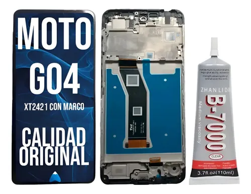 Modulo Display Para Moto G04 C/marco + Pegamento 110ml