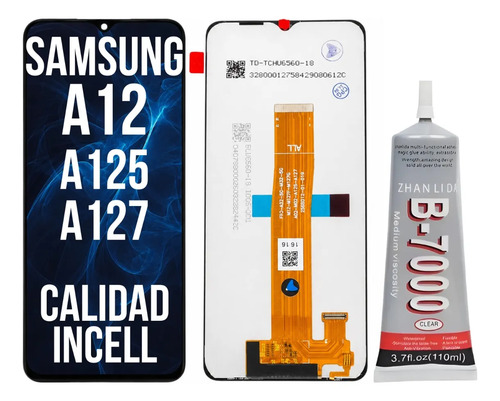 Modulo Display Para Samsung A12 Incell + Pegamento 110ml