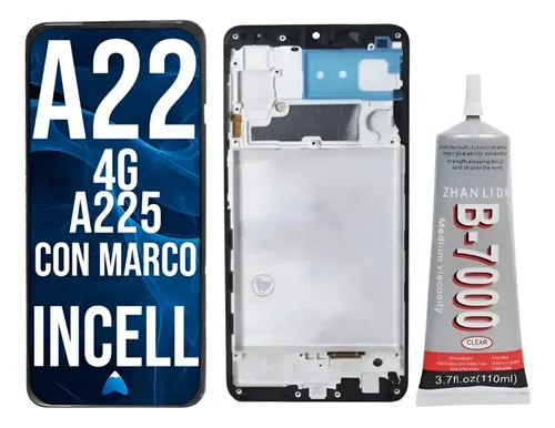 Modulo Display Para Samsung A22 4G C/marco + Pegamento 110ml