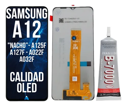 Modulo Display Para Samsung A12 (A032F) + Pegamento 110ml