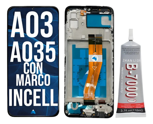 Modulo Display Para Samsung A03 C/marco + Pegamento 110ml
