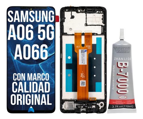 Modulo Display Para Samsung A06 5G C/marco + Pegamento 110ml