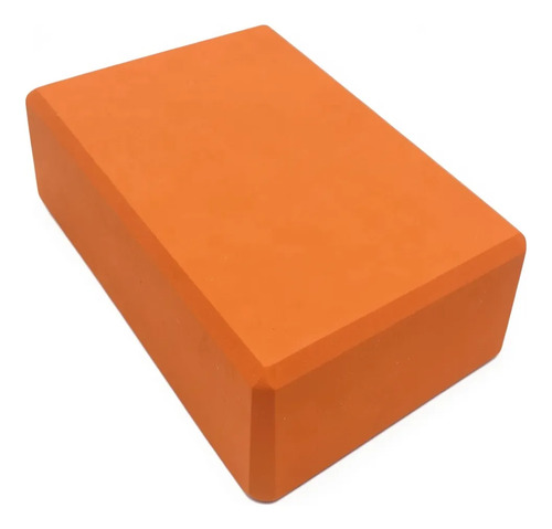 Ladrilllo De Yoga Pilates Bloque Brick Goma Eva Gym Fitness Naranja