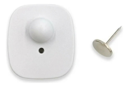 Ropa Alarma Hard Tag X100 Rf 8.2mhz Para Antenas Antihurto BLANCO