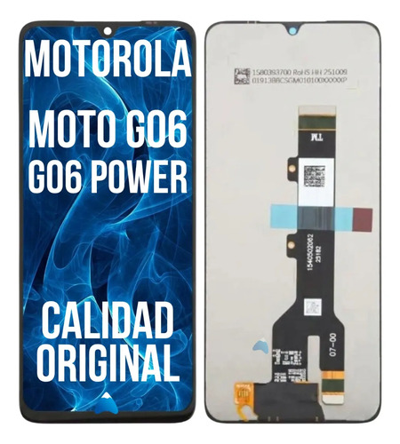 Modulo Pantalla Para Moto G06 G06 Power Calidad Original Negro