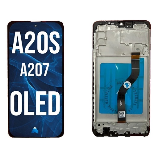 [A20S OLED WF] Modulo Pantalla Para Samsung A20s A207 Con Marco Oled