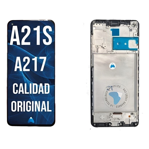 [A21S W/F] Modulo Compatible Samsung A21s A217 Con Marco Oled Instalado