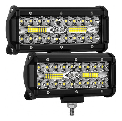 [EX0116 // EX0116] Faro Auxiliar Led 120w De Pura Potencia Por Par Dos Unidades