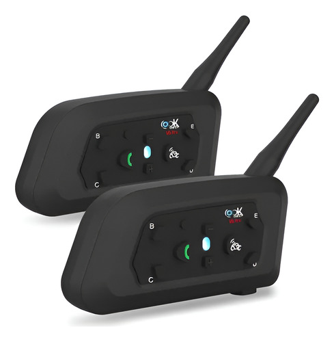 [Look Earth V6-Combo x 2] Kit 2 Intercomunicadores Moto V6 Pro+ Look Earth By Ejeas