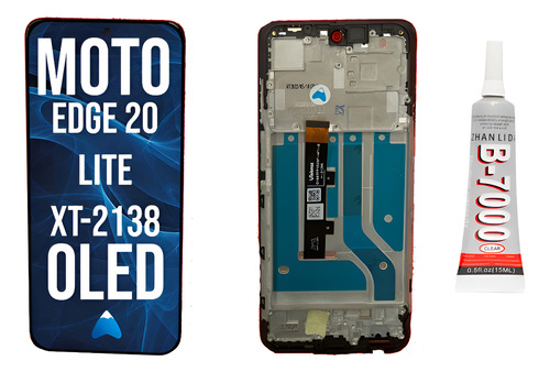 [Moto 20 Lite WF //B-700] Modulo Compatibl Motorola Moto Edge 20 Lite Marco Pegamento