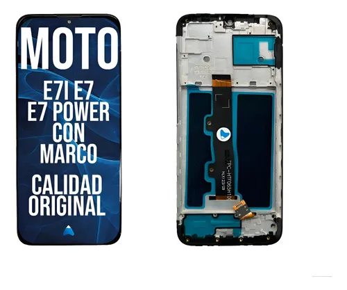 [MOTO E7i POWER WF] Módulo Display Para Moto E7i Power Xt2097 Con Marco Oled Negro