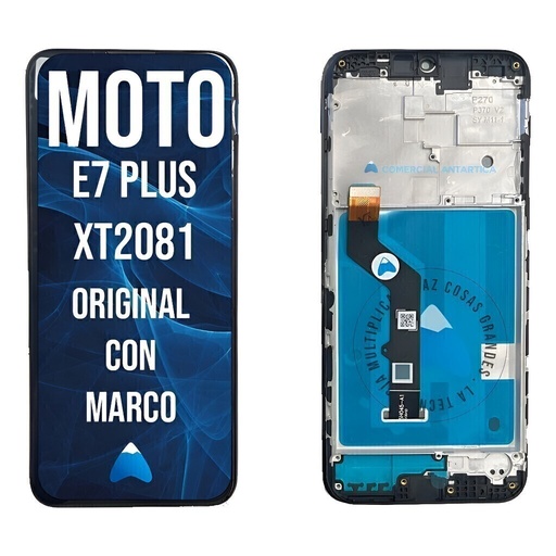 [MOTO E7 PLUS ORIG WF] Modulo Para Motorola Moto E7 Plus Xt2081 Con Marco Cal. Orig