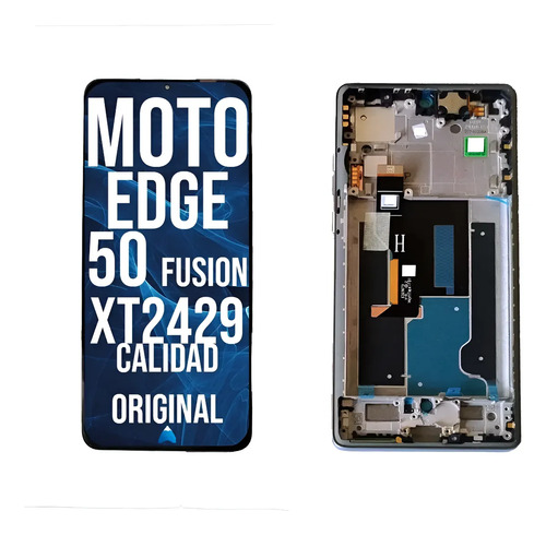 [MOTO EDGE 50 FUSION WF BLUE] Modulo Para Motorola Moto Edge 50 Fusion Xt2429 Con Marco