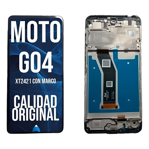 [MOTO G04 WF] Modulo Pantalla Para Motorola G04 Xt-2421 Con Marco