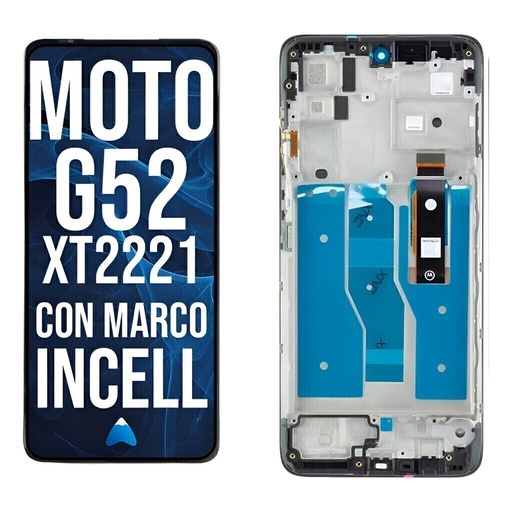 [MOTO G52 WF INCELL] Modulo Pantalla Display Para Moto G52 Incell Con Marco