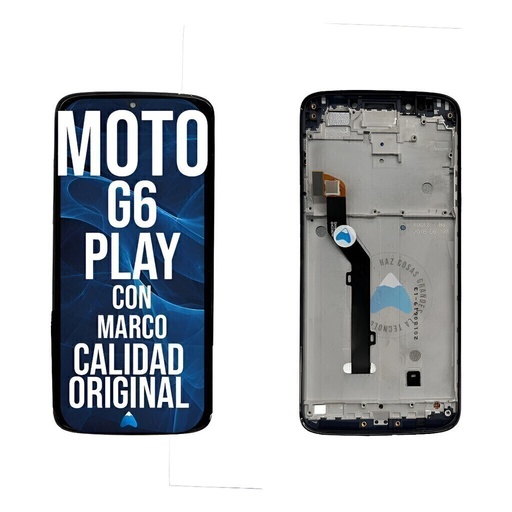 [MOTO G6 PLAY WF] Modulo Pantalla Para Moto G6 Play Motorola Xt1922 Con Marco