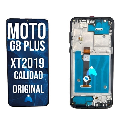 [MOTO G8 PLUS ORI WF] Modulo Con Marco Para Moto G8 Plus Xt2019 Con Marco