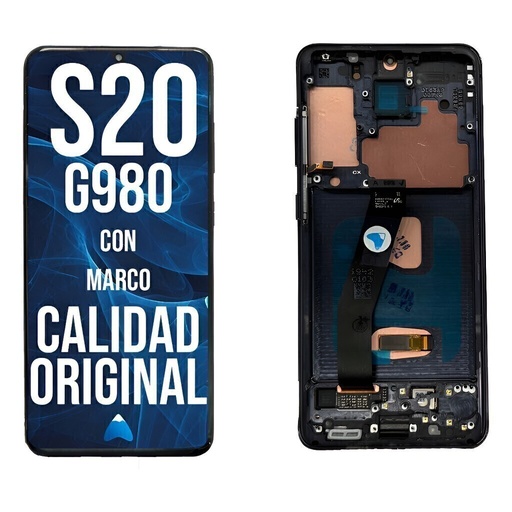 [S20 WF] Modulo S20 Samsung G980 Pantalla Display Oled Con Marco