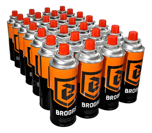 [466-i combo x7] Cartucho Gas Butano Camping Brogas Caja X28 Descartable 227g