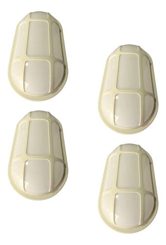 [TO20 X4] Lampara Led Ovalada Redonda 15w Para Exterior Tecnoled x 4