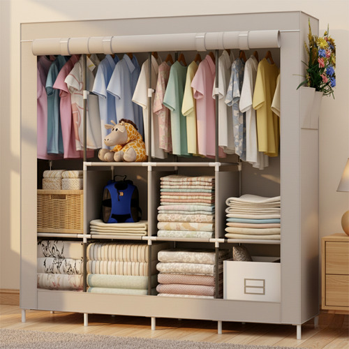 [EX0240 GRAY] Ropero Desarmado Gris